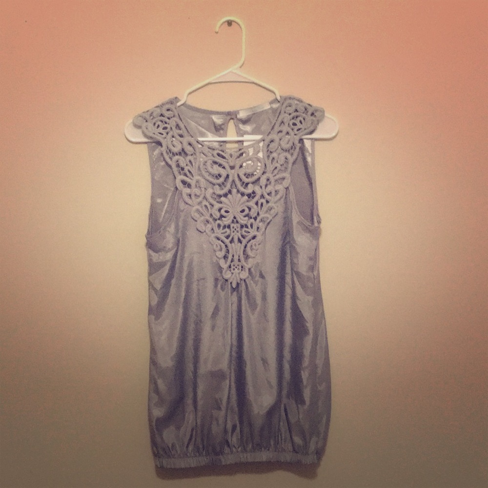 NWT Blouse with embroidered detail and cutouts